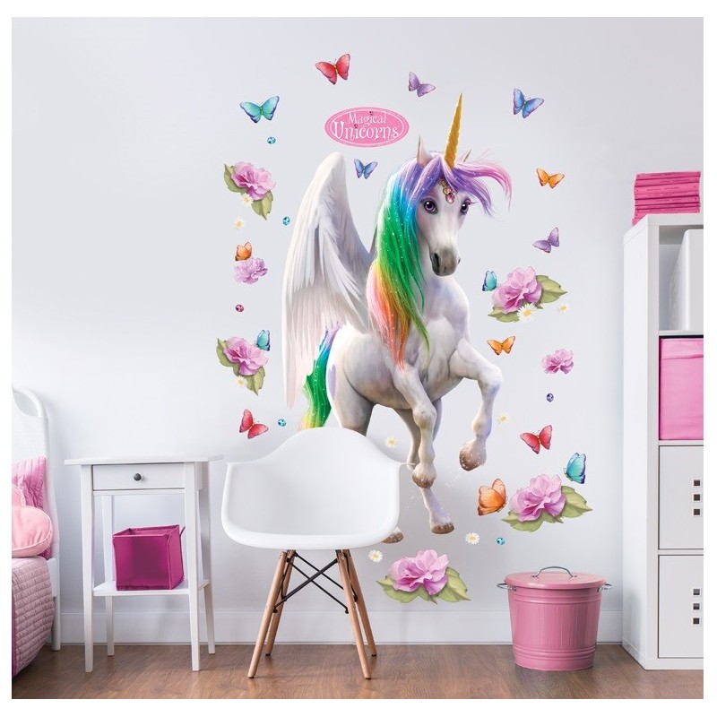 Magical Unicorn Large Character Sticker